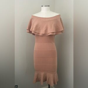 Anthropology Endless rose blush dress sz large